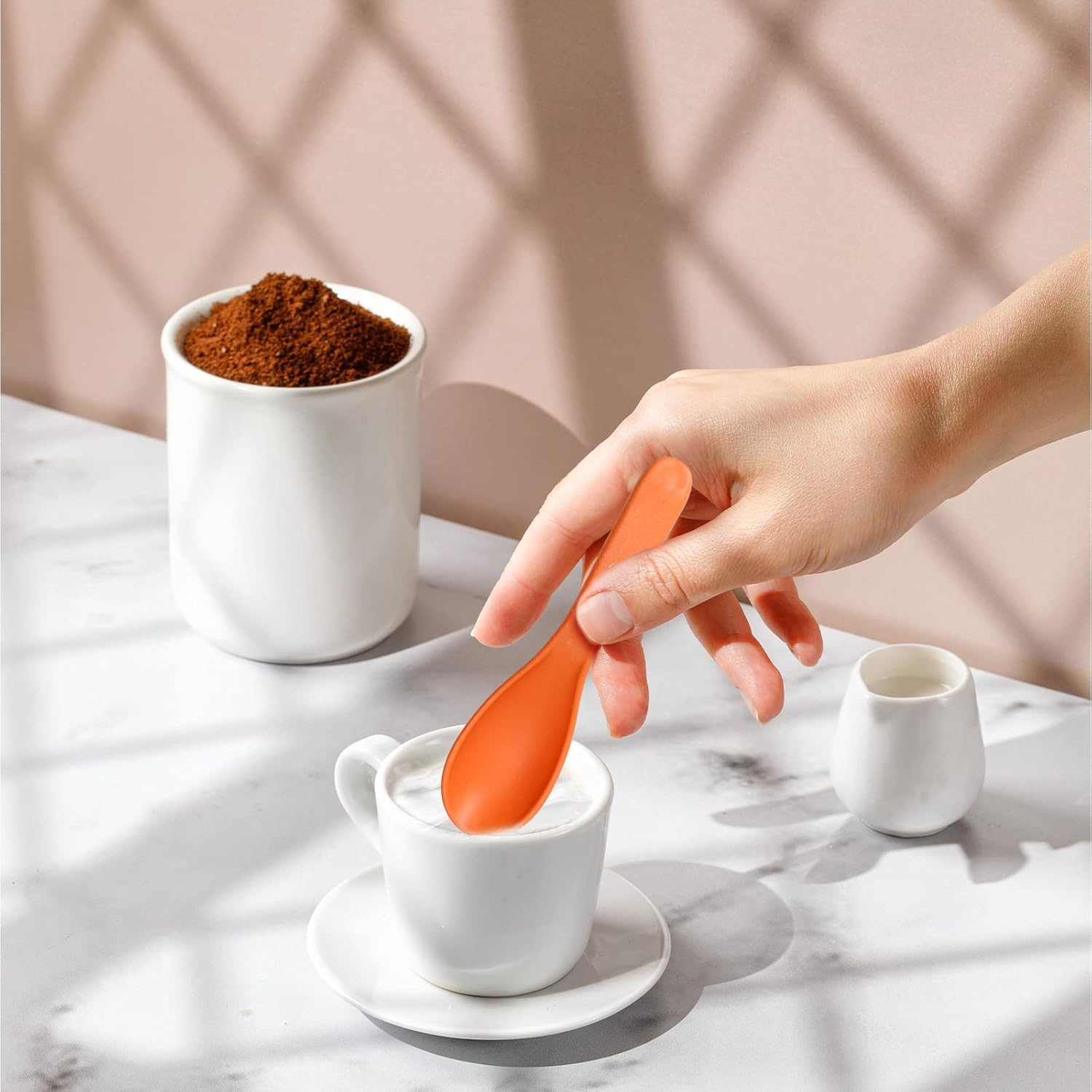 Juego de 16 cucharas de paja de trigo, cucharas de sopa irrompibles, cucharas de ramen de 6 pulgadas, cucharas pequeñas portátiles, cucharas de