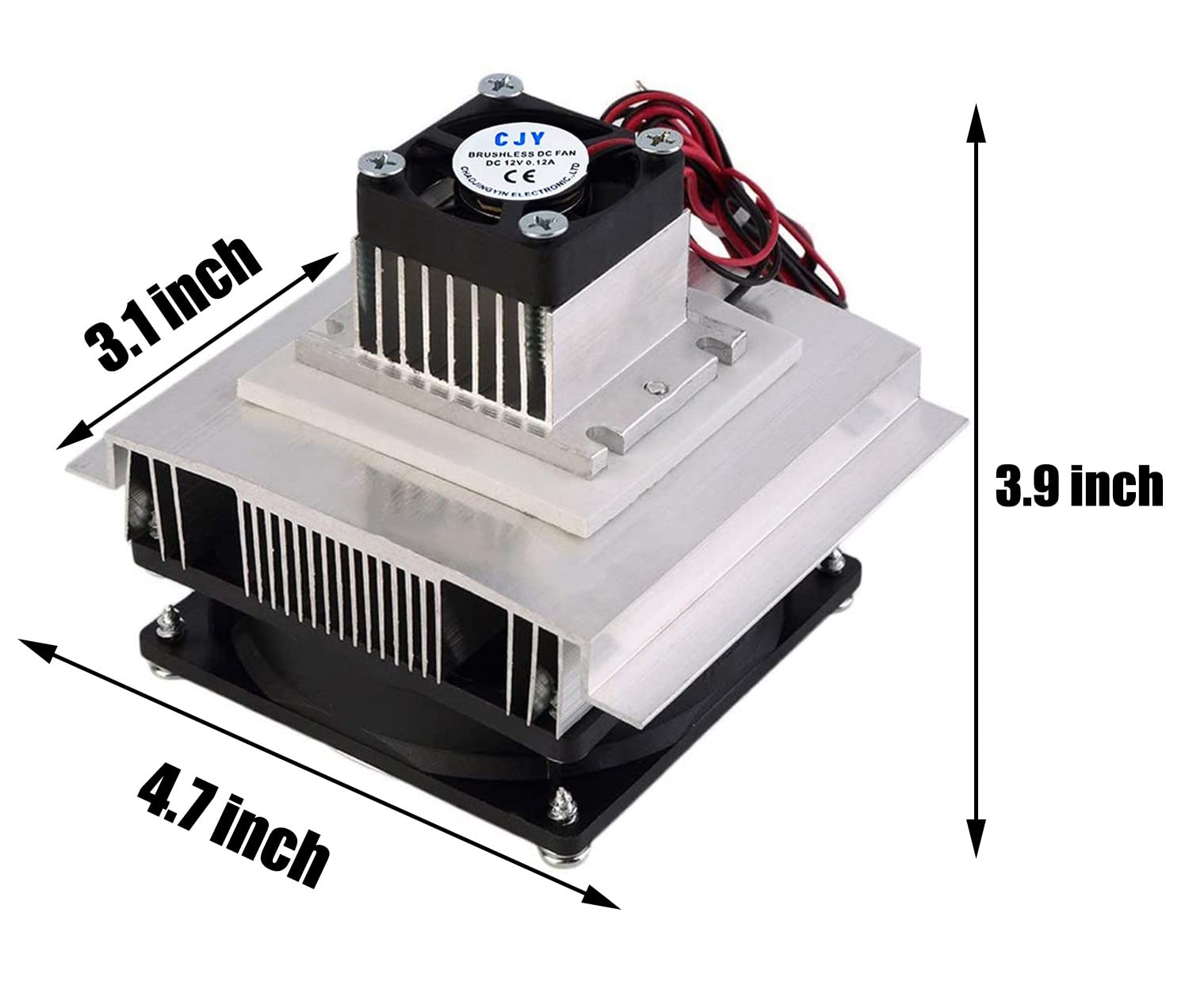 DC 12V DIY Termoeléctrico Peltier Refrigeración Sistema de Refrigeración Kit Semiconductor Enfriador Disipador de Calor Módulo de Conducción