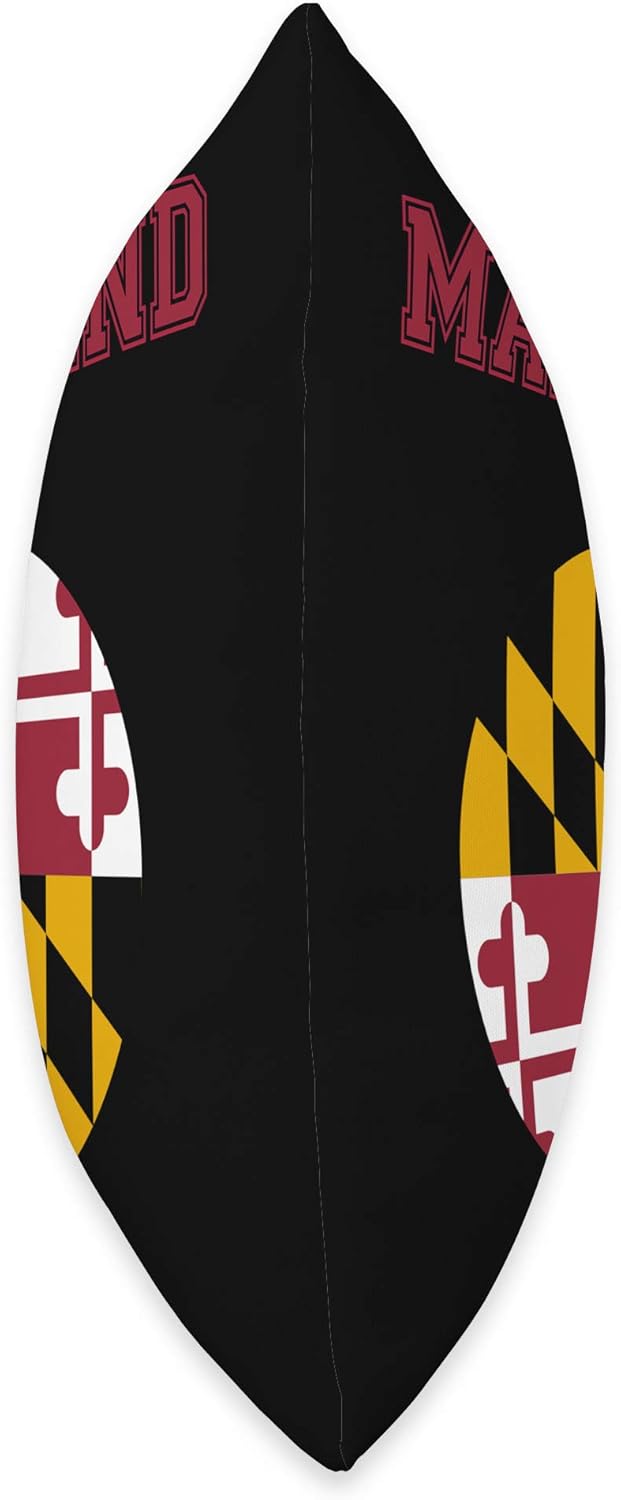 College University Style Maryland – Cojín de regalo, diseño de bandera de Maryland, 16.0 x 16.0in, multicolor