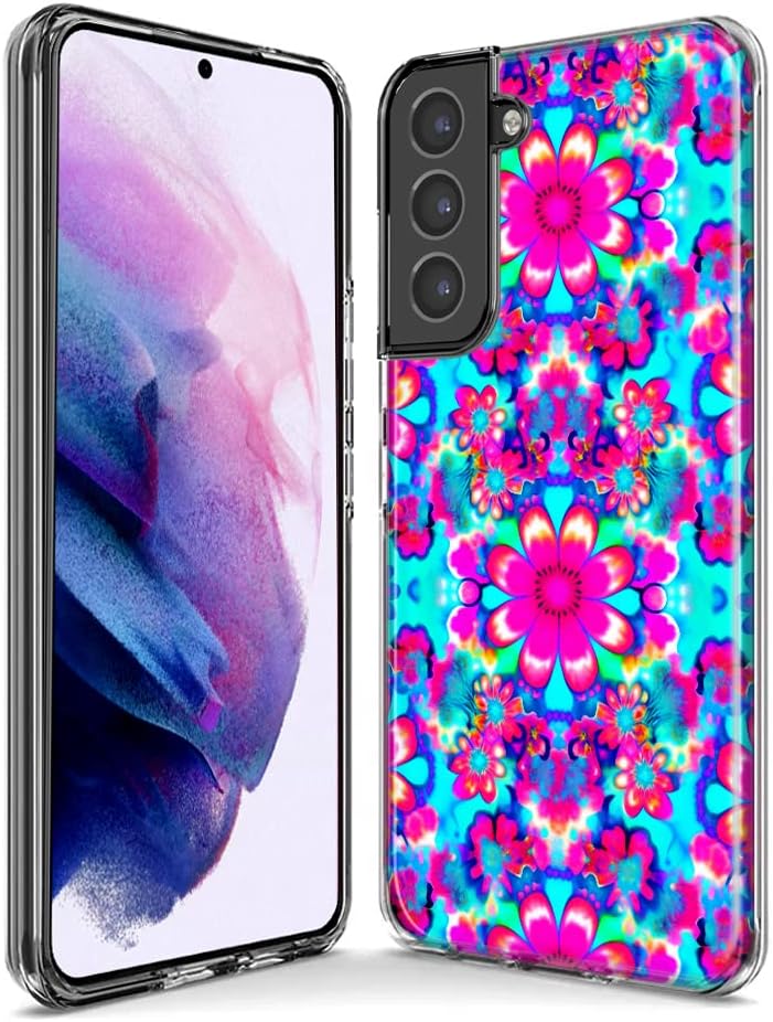 MUNDAZE – Case for Samsung Galaxy S10 Plus Slim Hybrid Shockproof Hard Shell Soft TPU Heavy Duty Protective Phone Cover – Cute Girly Art Design