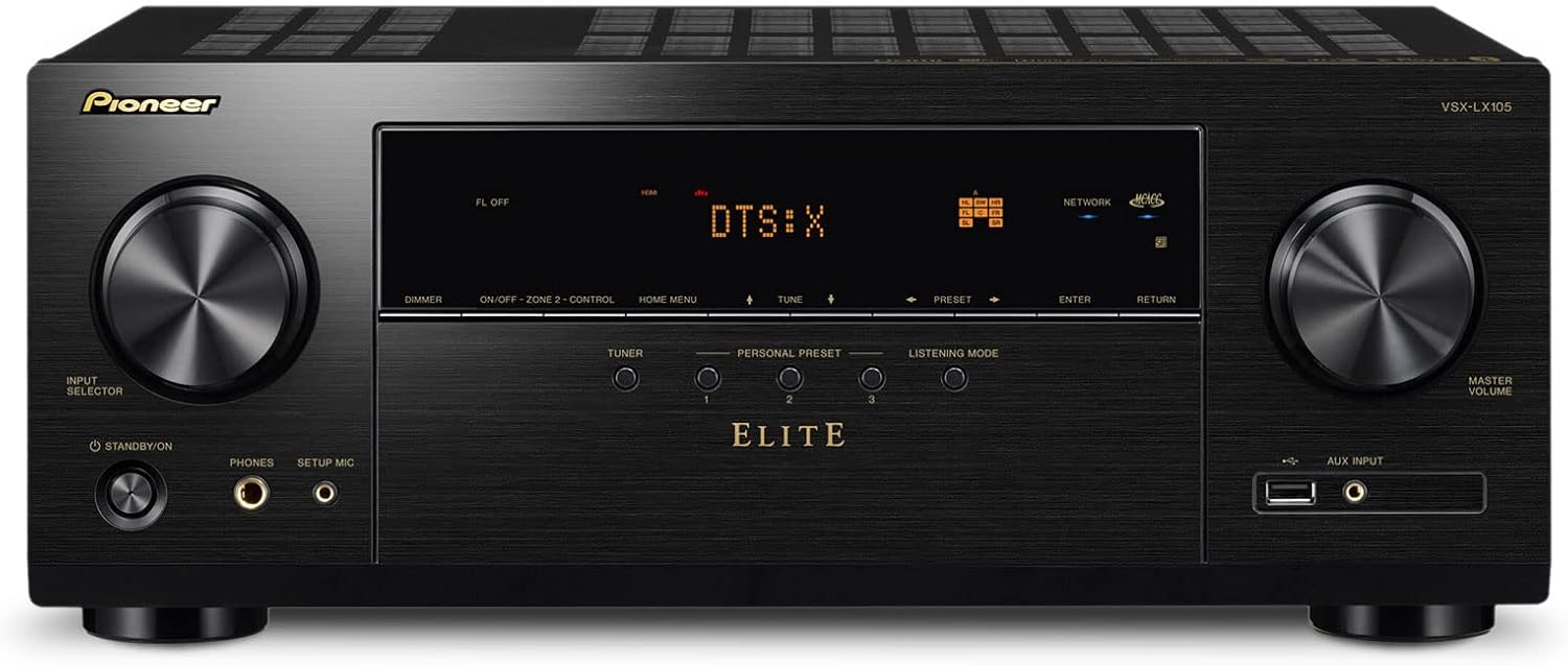 Pioneer Elite VSX-LX105 Receptor AV de red de 7.2 canales