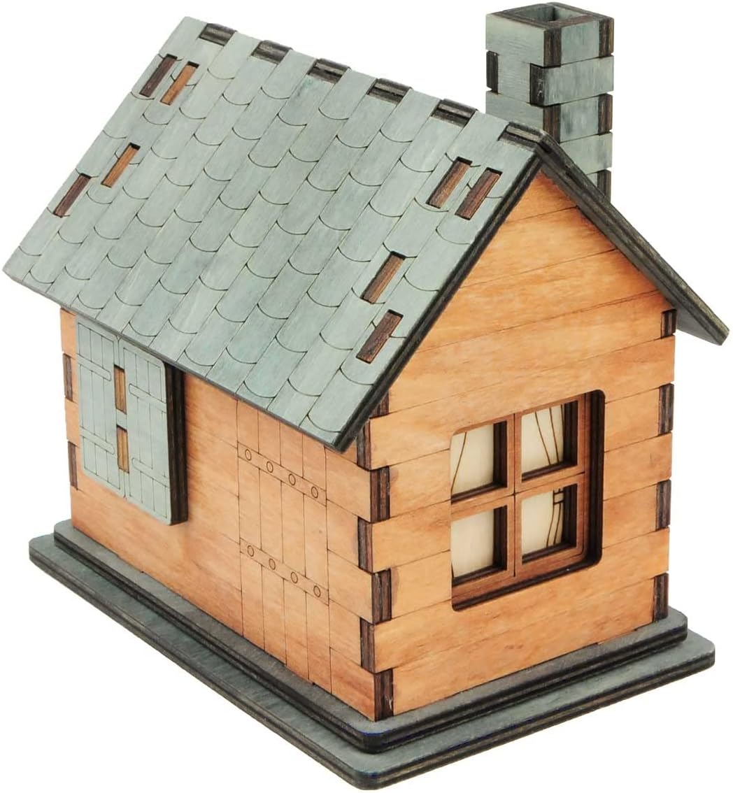 Logica Puzzles Art. Da Vinci House – Brain Teaser in Wood – Caja secreta – Dificultad 46 Extreme – Colección Leonardo da Vinci