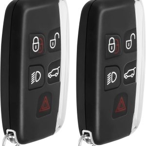 Llavero inteligente de repuesto para Land Rover LR2 LR4 2012-2016, Range Rover Sport Evoque 2012 2013 2014 2015 2016 2017, KOBJTF10A, juego de 2 Llavero inteligente de repuesto para Land Rover LR2 LR4 2012-2016, Range Rover Sport Evoque 2012 2013 2014 2015 2016 2017, KOBJTF10A, juego de 2