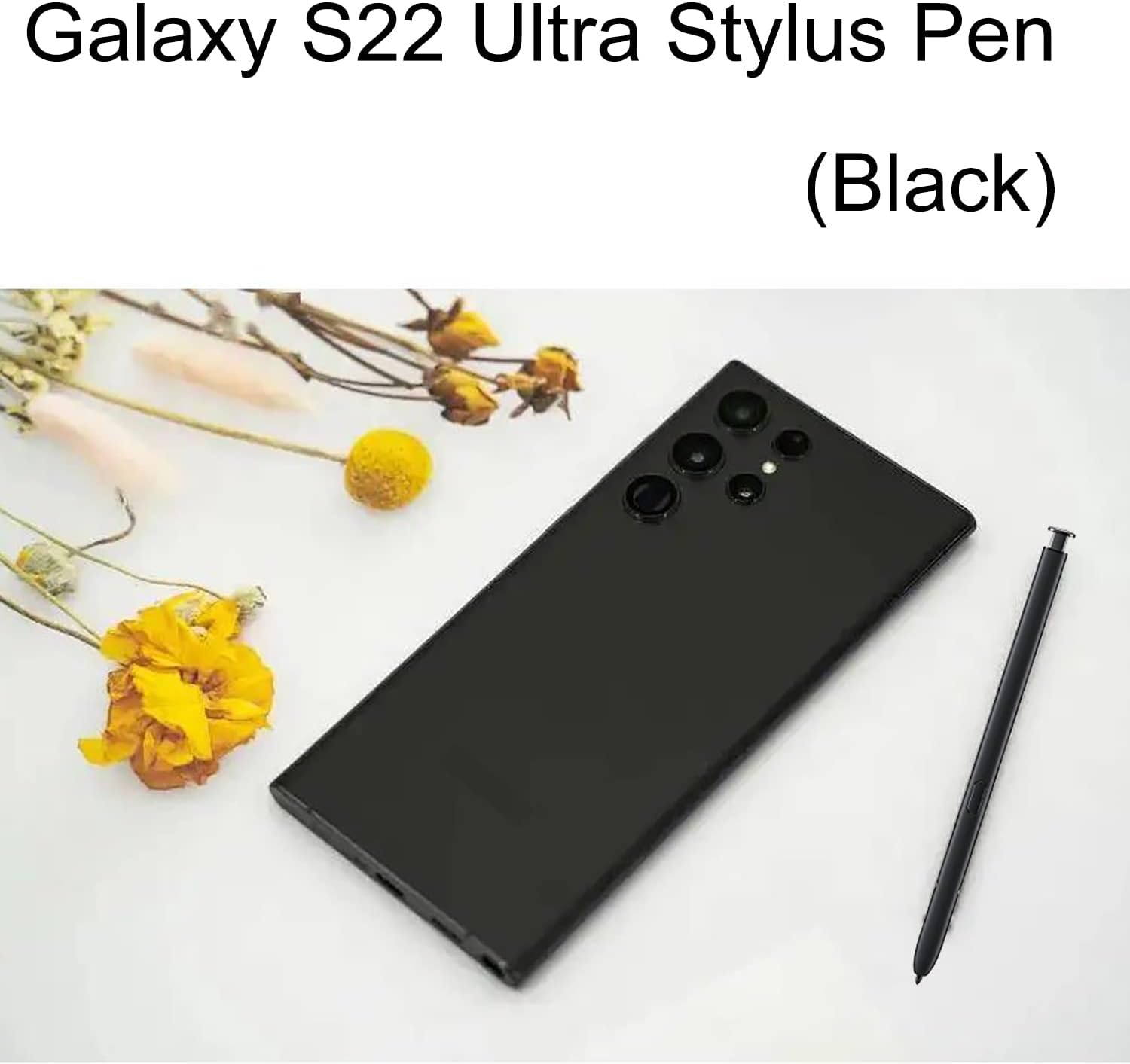 Paquete de 2 lápices capacitivos Galaxy S22 Ultra Stylus de repuesto para Samsung Galaxy S22 Ultra Stylus Touch S Pen (negro) sin Bluetooth