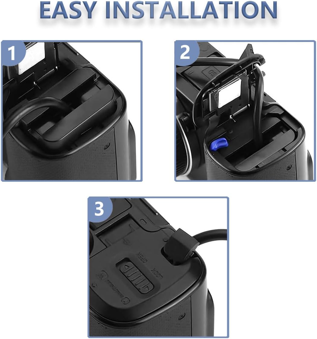 UORLEN ACPW20 Adaptador de fuente de alimentación de CA ZV-E10 NP-FW50 Kit de batería ficticia para Sony A6000 A6400 A7II A5100 A6100 A6300 A6500