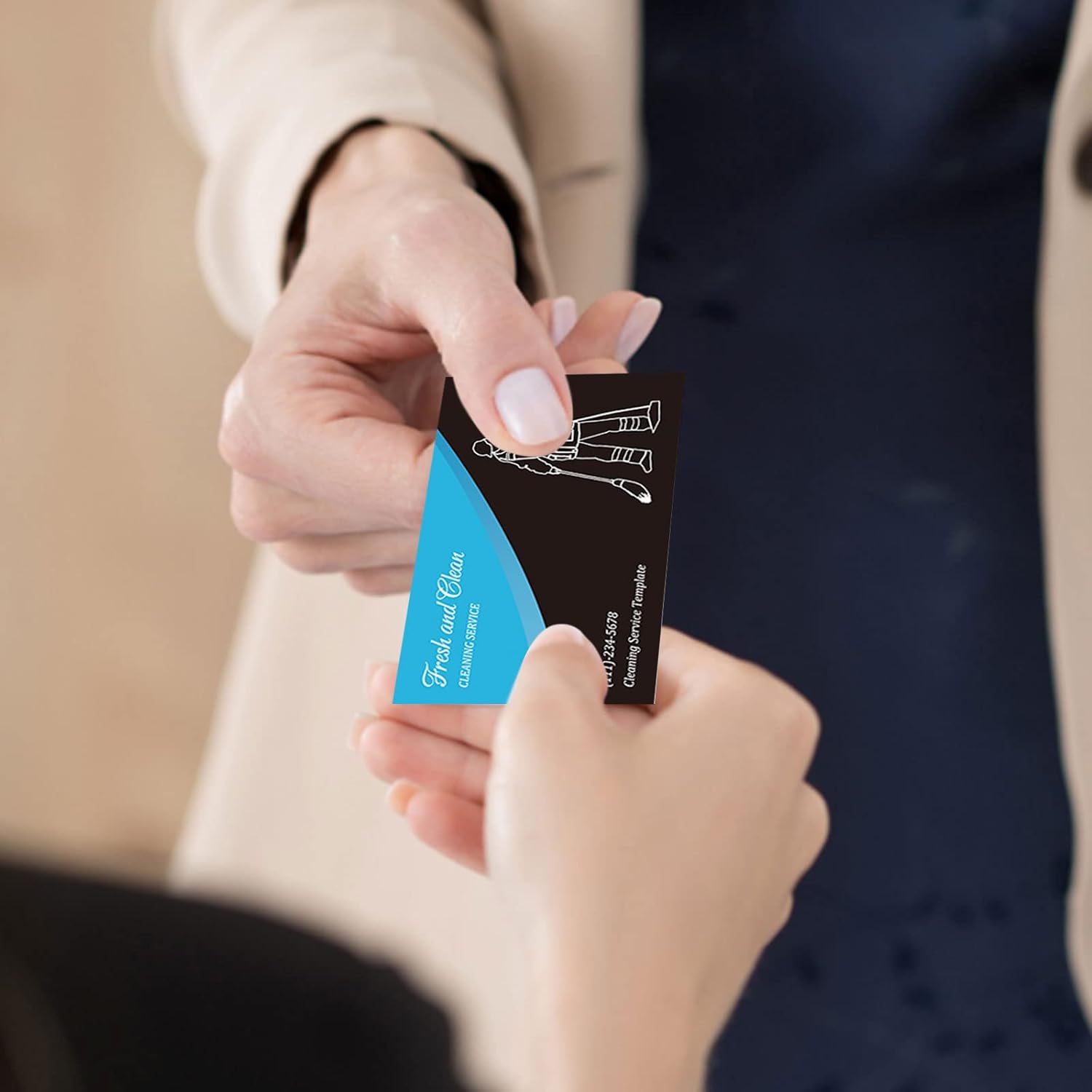 Tarjetas de visita personalizadas con tu logotipo, tarjeta impresa personalizada para fotos de pequeñas empresas frontal y trasera, diseño