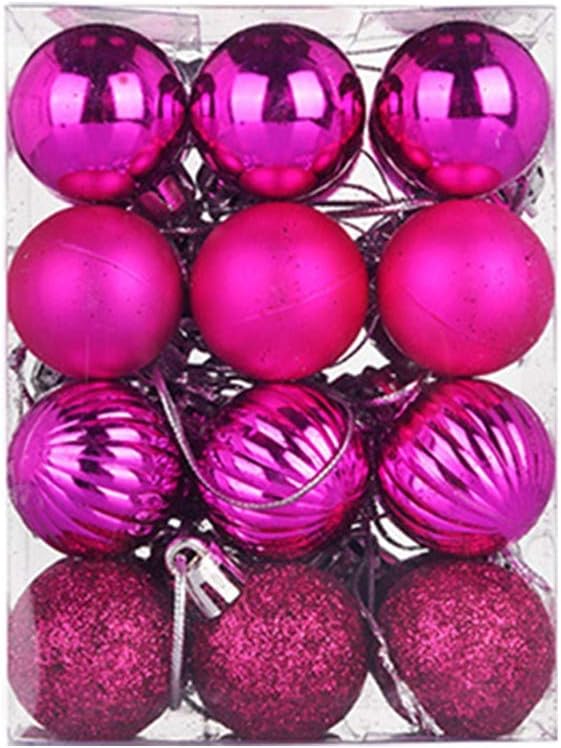 Adornos de Halloween para árbol de Navidad, adornos de Navidad, decoración de Navidad rosa, adornos de árbol de Navidad, decoraciones de árbol de
