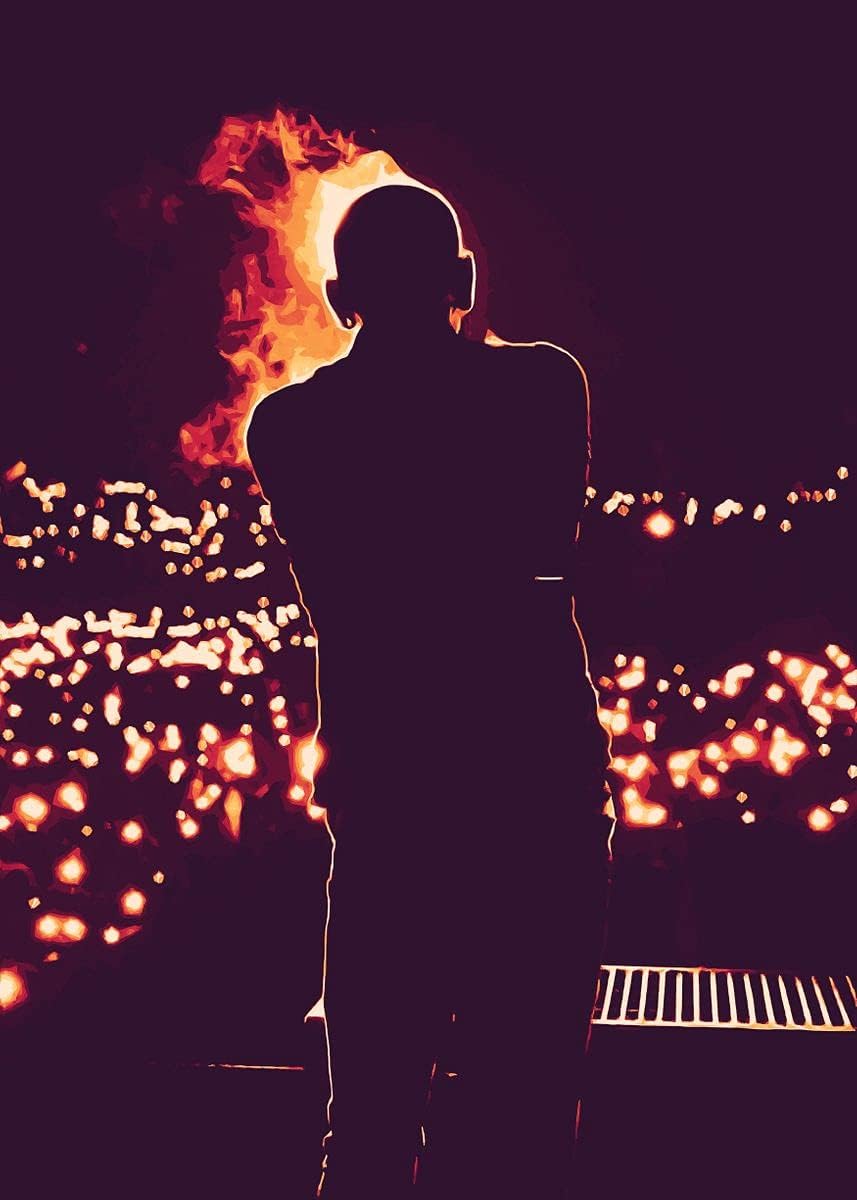 Linkin Park Vocalist – Arte de pared para sala de estar y dormitorio, impresiones sobre lienzo, 1 pieza enmarcada o sin marco, regalo para mujeres y