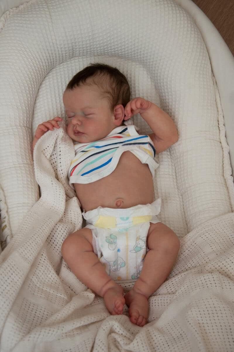 Muñecas realistas de bebé recién nacido de 20 pulgadas, muñecas de bebé recién nacido realistas de cuerpo completo, muñeca Reborn de silicona,