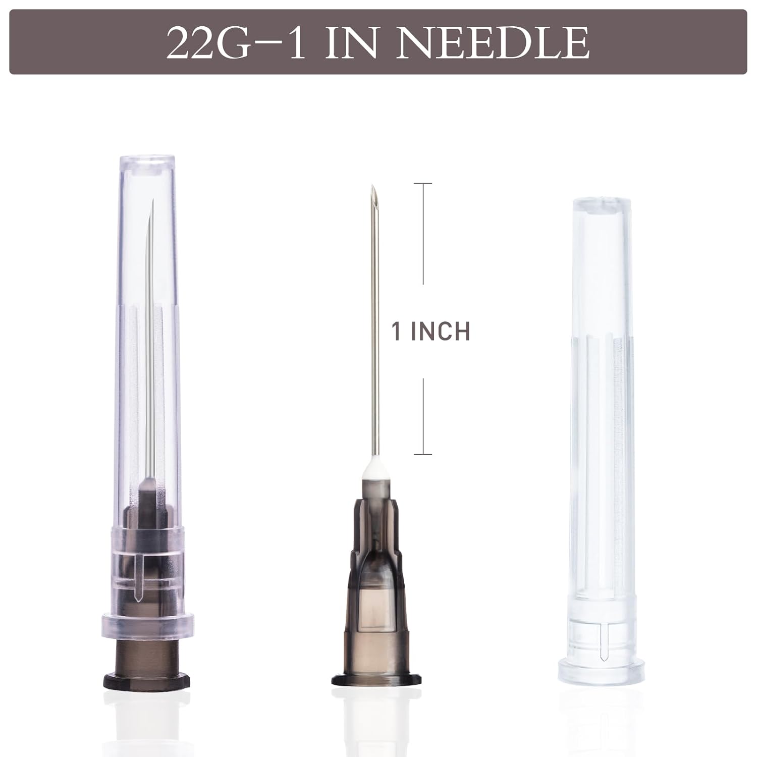 Agujas desechables, envueltas individualmente. (22G-25MM)