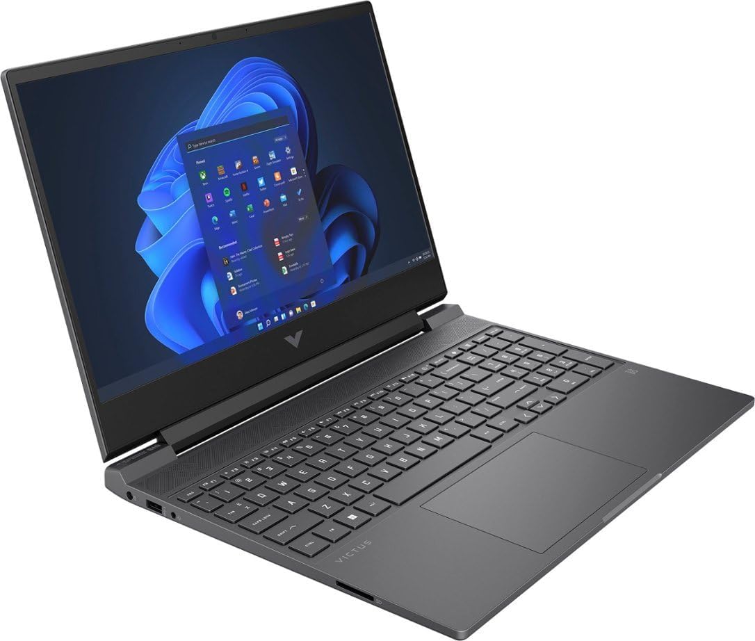 HP Portátil para juegos Victus FHD 144Hz de 15.6 pulgadas, AMD Ryzen 5 7535HS, 32 GB DDR5 RAM, SSD NVMe de 1 TB, NVIDIA GeForce RTX 2050, teclado