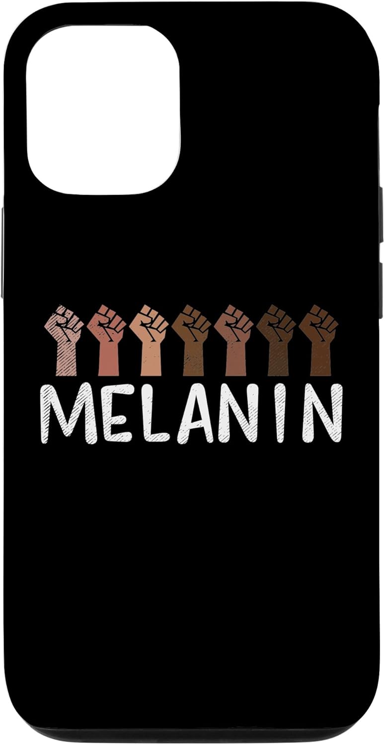 Funda de regalo BLM para iPhone 13 Pro con puño levantado, historia negra, orgullo africano