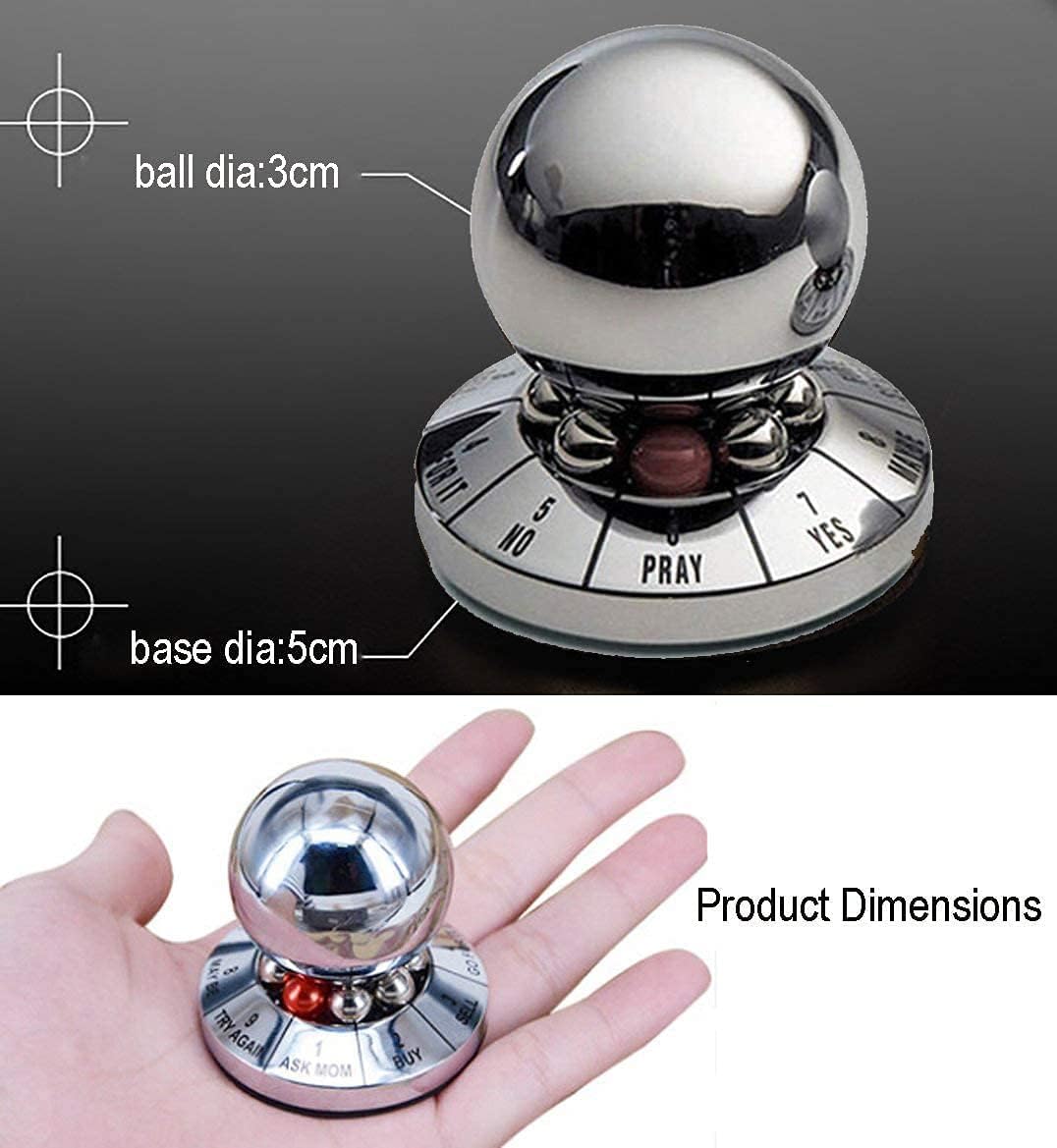 Bola de metal para tomar decisiones, Hsxxf Oficina Finger Spinner Anti-Stress Descompresión Juguete Bola Oficina Finger Spinner Decoración de