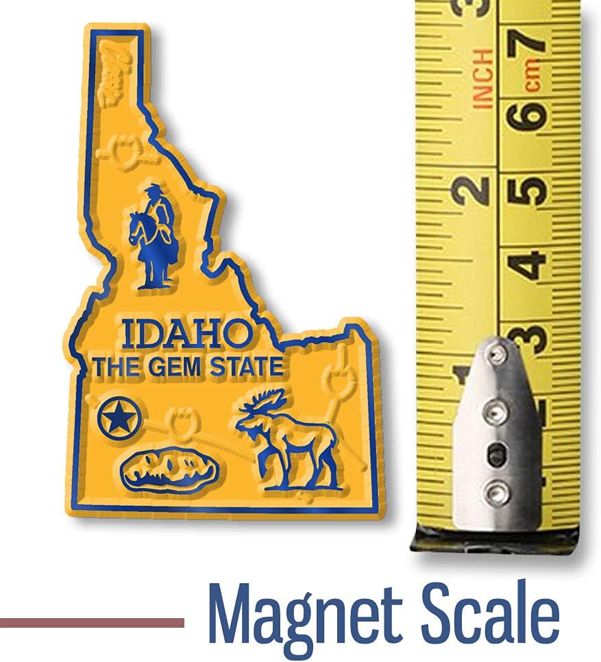 Imán con diseño de mapa de estado, Idaho
