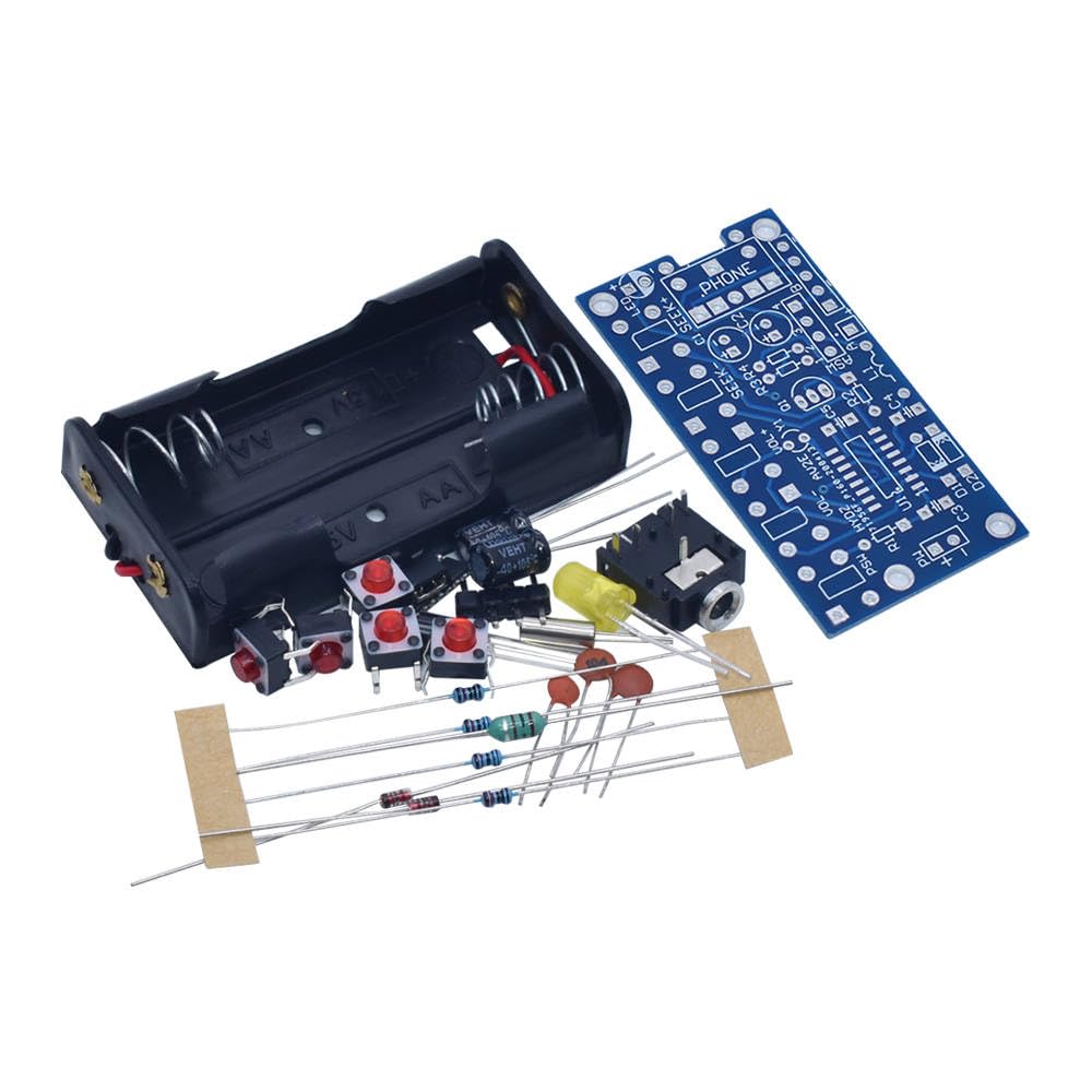 DIY Kits electrónicos inalámbricos estéreo FM módulo receptor de radio PCB 76MHz-108MHz DC 1.8V-3.6V AEAK