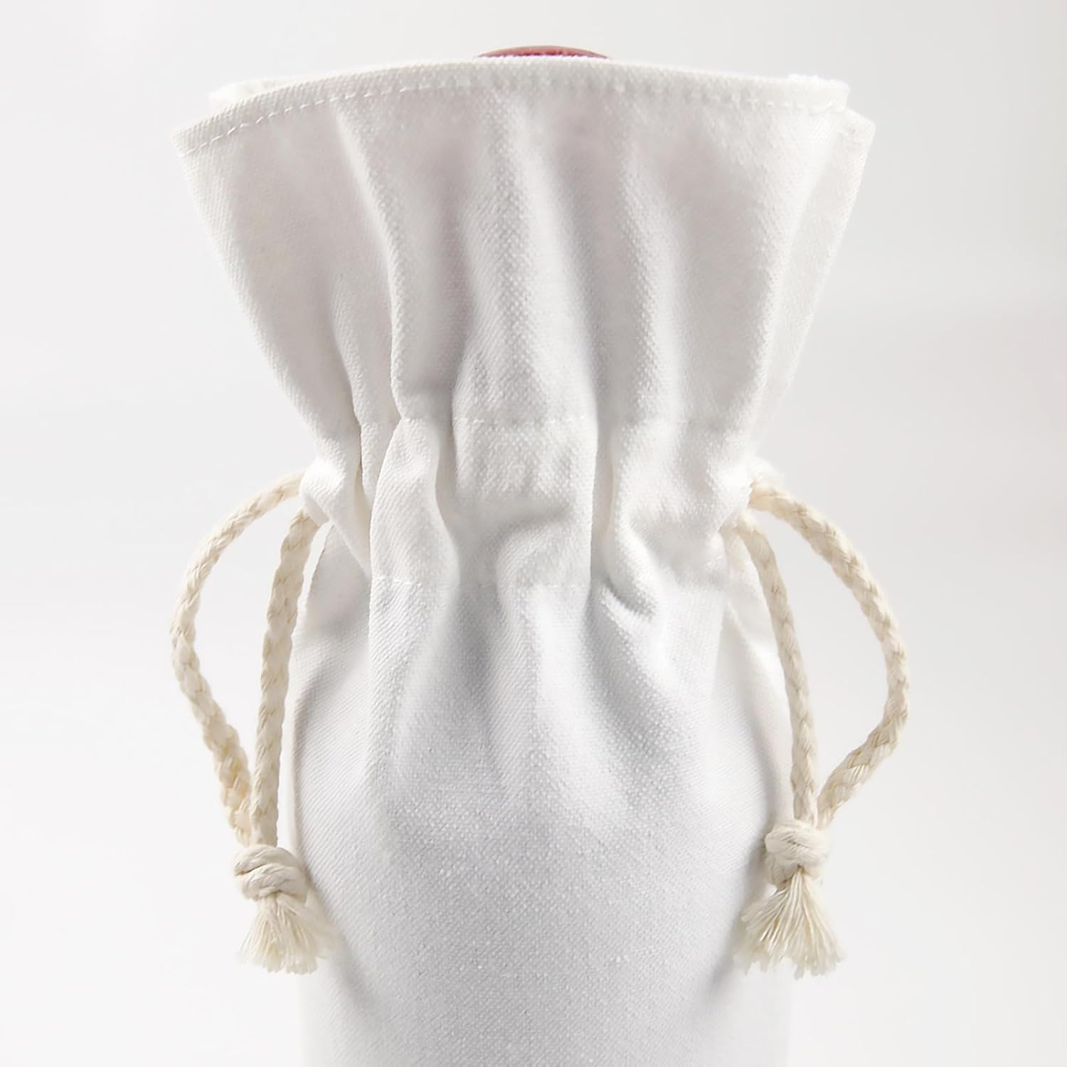 10 bolsas de regalo de vino de sublimación en blanco, bolsa de lona para botella de vino con cordón, adecuada para sublimación, serigrafía, graffiti