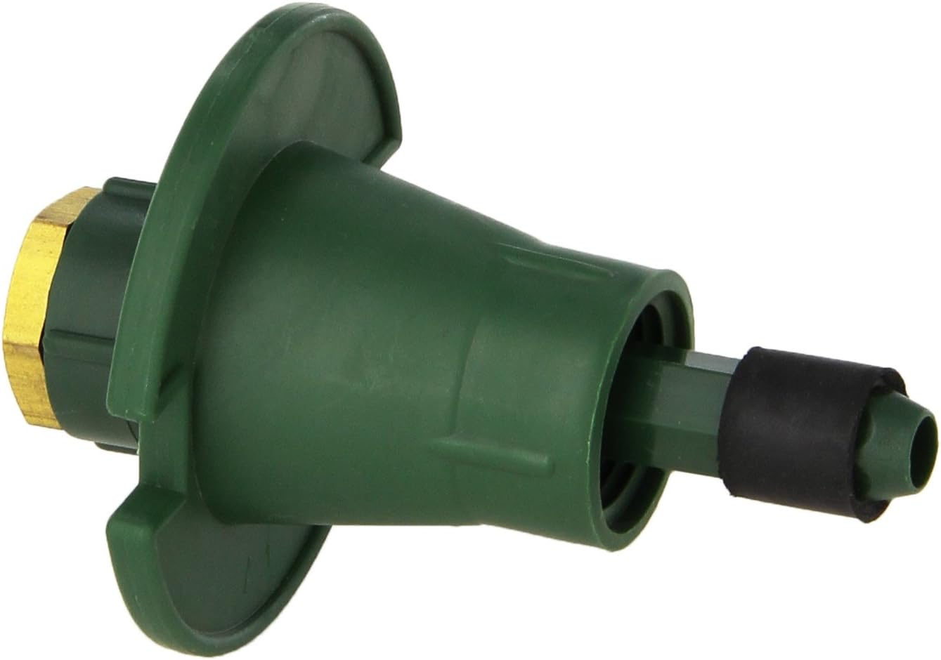 Orbit 54027 Cabezal rociador emergente de plástico con boquilla de latón, patrón completo, verde (paquete de 4)