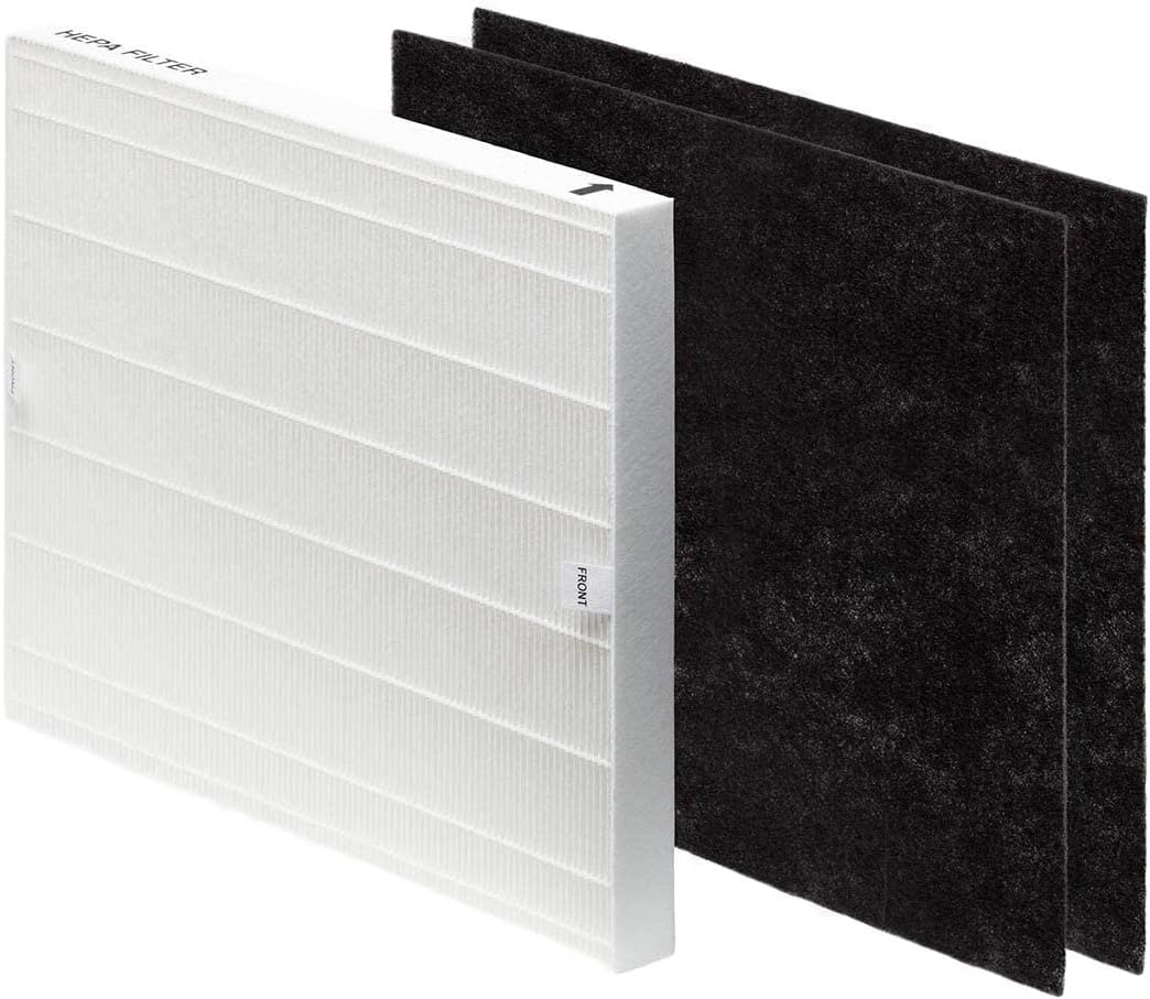 Nispira Air108 True HEPA con filtro de carbono de repuesto  Para purificador de aire Oreck AirInstinct 75,100,108,109,150, 200  Absorbente de olores