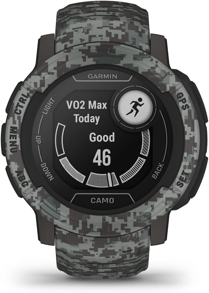 Garmin 010-02626-13 Instinct 2 Camo Edition GPSRastreador de fitness Graphite Camo Bundle con paquete de protección mejorada CPS de 2 años