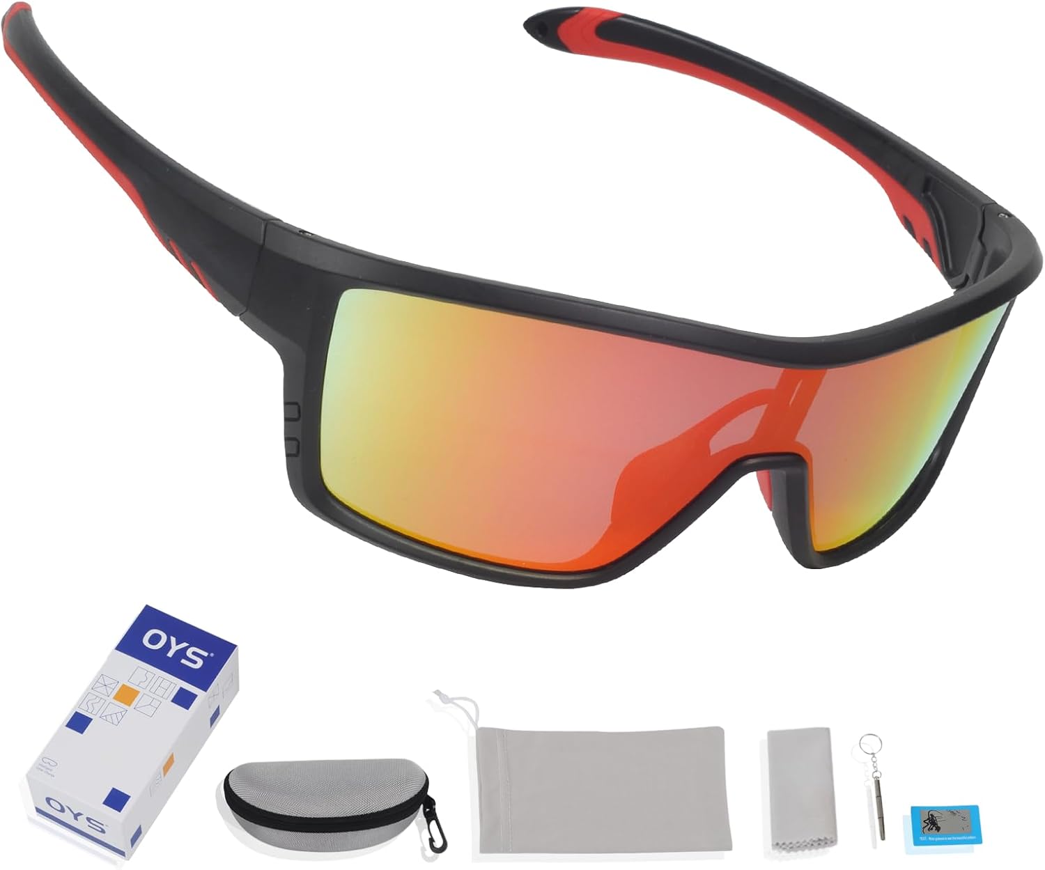 OYS VISION Gafas de sol de ciclismo para hombres y mujeres, deportes al aire libre, correr, ciclismo, pesca, conducción
