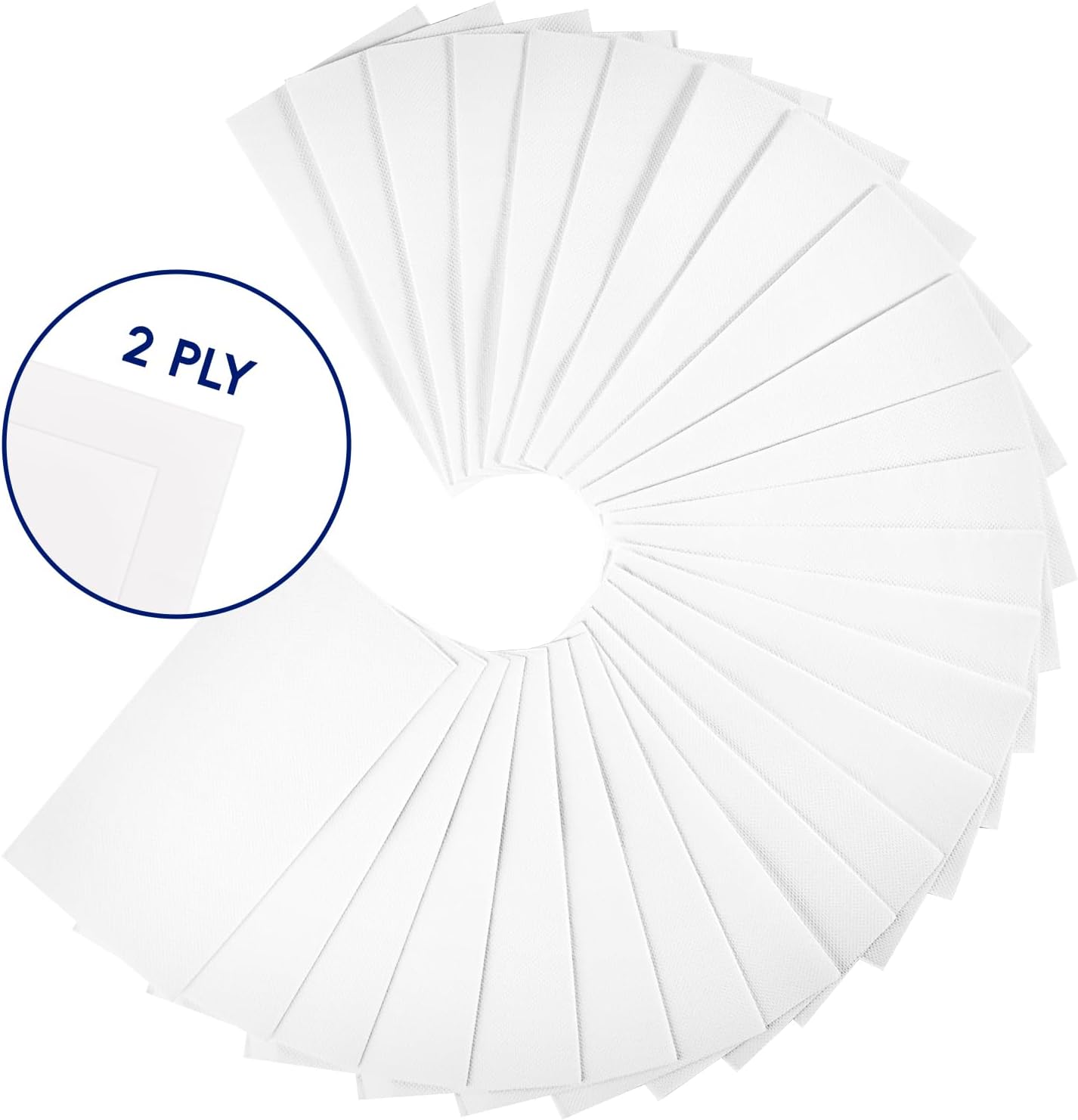 JOLLY CHEF Paquete de 200 servilletas de papel desechables, servilletas de baño suaves para invitados, toallas de mano de papel blanco de 2 capas