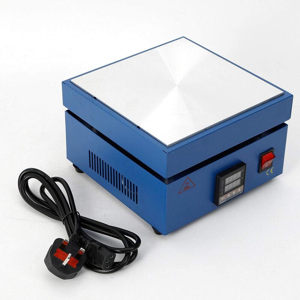 Microordenador LED placa caliente eléctrica precalentar soldadura estación de precalentamiento soldador placa caliente calentador laboratorio 110 V
