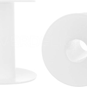 CleverDelights – Paquete de 16 carretes de plástico blanco de 3 pulgadas – Carretes vacíos – Cuerda de alambre para manualidades CleverDelights – Paquete de 16 carretes de plástico blanco de 3 pulgadas – Carretes vacíos – Cuerda de alambre para manualidades