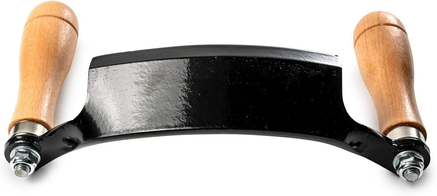 Cuchillo de dibujar de 5 pulgadas, herramienta curvada para trabajar la madera (curvada de 5 pulgadas)
