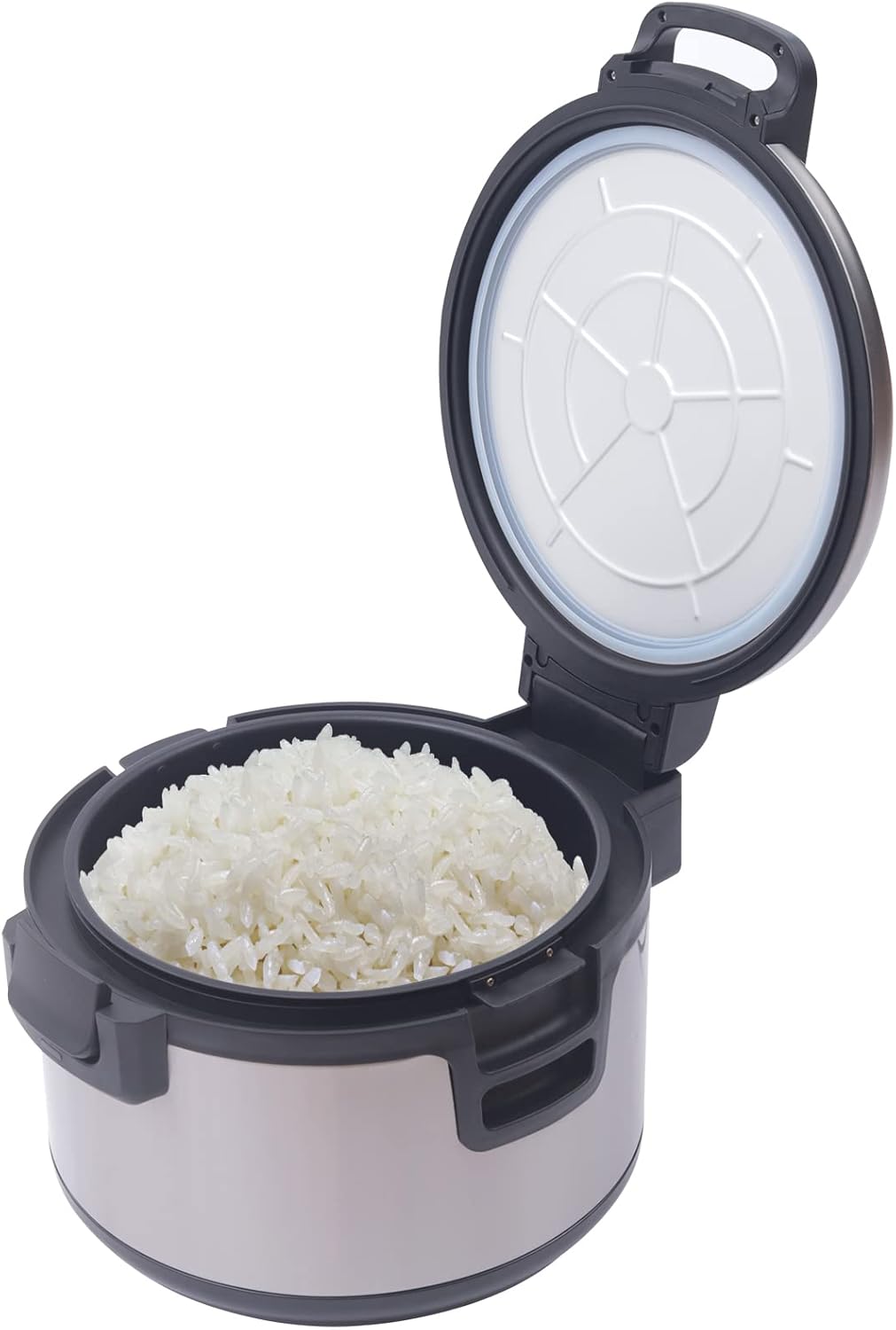 Calentador de arroz comercial de 100 tazas de 20 cuartos de galón, calentador eléctrico de alimentos para restaurante de 110 V 100 W con función