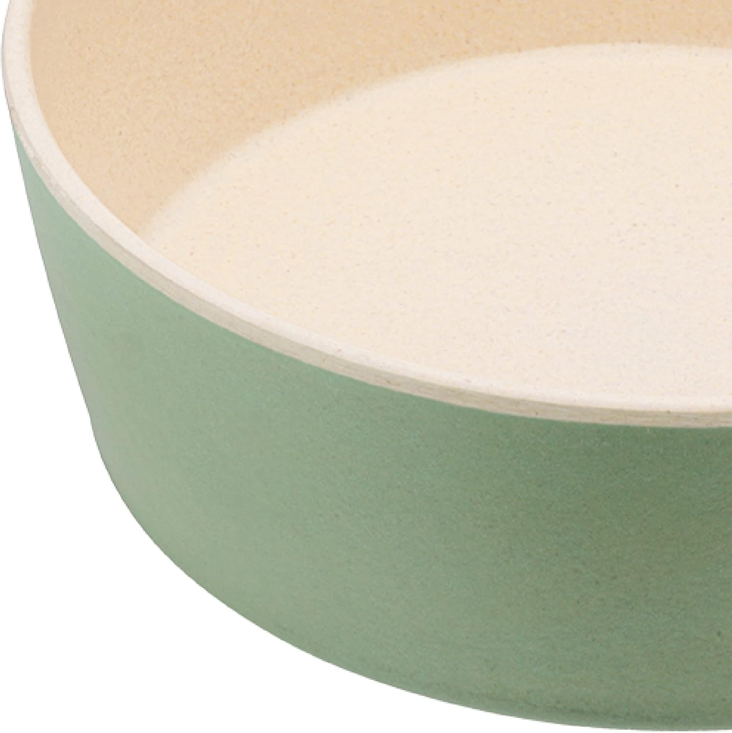 Beco Cuenco de bambú clásico impreso para comida y agua para perros, menta fresca inspirada en la naturaleza, grande