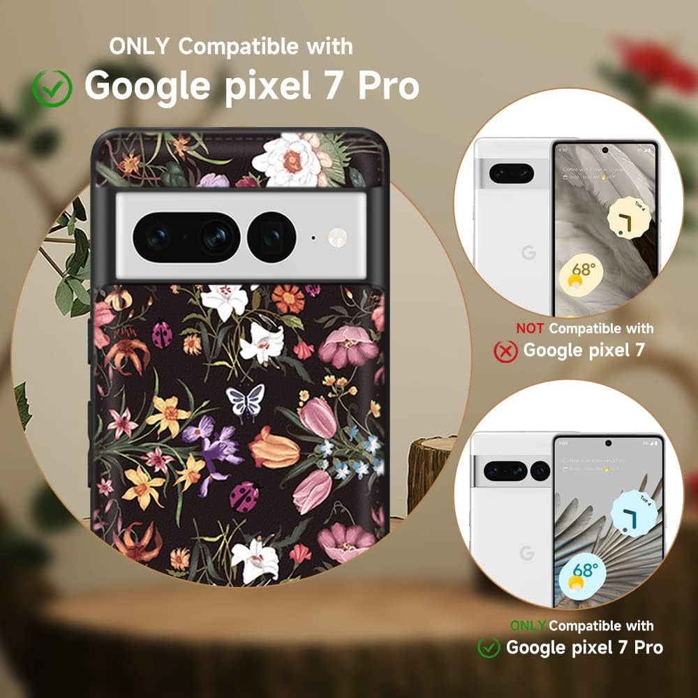 YEPO Funda para Google Pixel 7 Pro para mujer, diseño floral de moda femenina para Google Pixel 7 5G