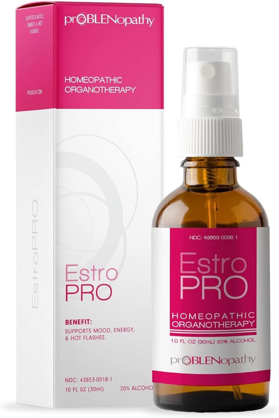 ProBLEN – Spray oral de estrógeno y progesterona para el equilibrio hormonal y el cuidado de la menopausia, 1.0 fl oz, suplemento eficaz para la