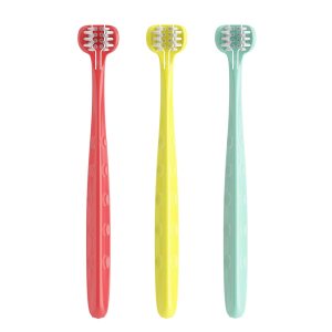 Cepillo de dientes para bebé, cepillo de dientes suave de 3 lados, cepillo de dientes de entrenamiento para niños pequeñosbebés de 1 año en Cepillo de dientes para bebé, cepillo de dientes suave de 3 lados, cepillo de dientes de entrenamiento para niños pequeñosbebés de 1 año en