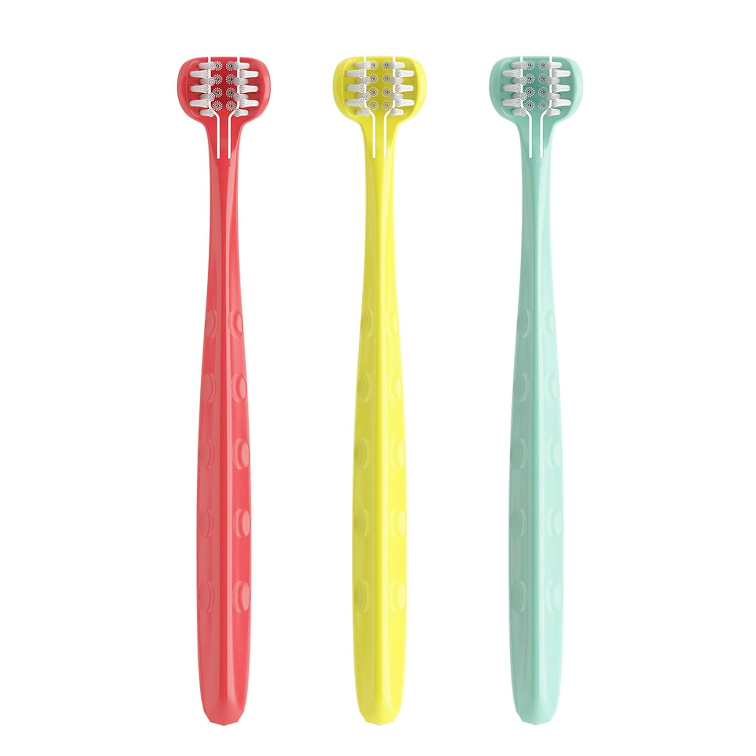 Cepillo de dientes para bebé, cepillo de dientes suave de 3 lados, cepillo de dientes de entrenamiento para niños pequeñosbebés de 1 año en