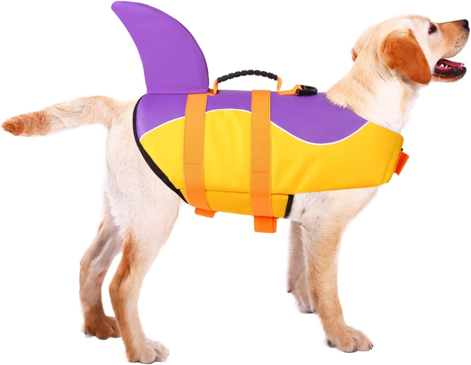 ASENKU Chaleco salvavidas para perros y mascotas, chaleco salvavidas de seguridad para nadar en barco, chalecos salvavidas para perros y tiburones,