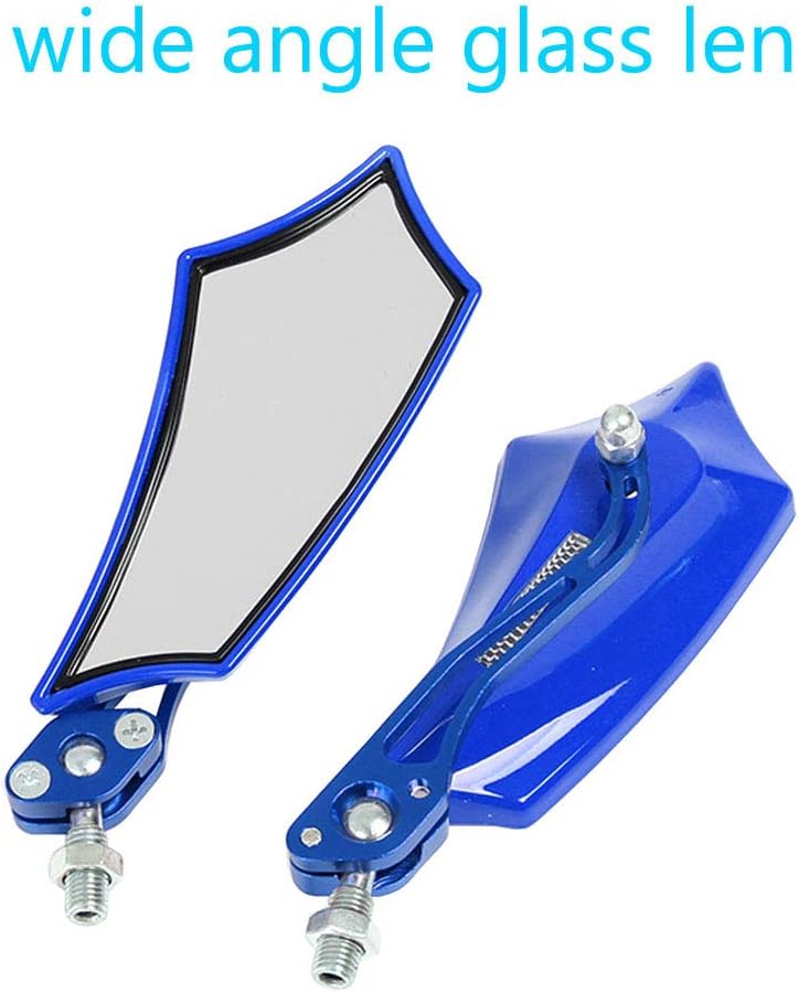 ESUPPORT Azul Universal Motocicleta Motocicleta Bicicleta 0.315 in 0.394 in Vista Trasera Espejo Lateral Scooter ATV