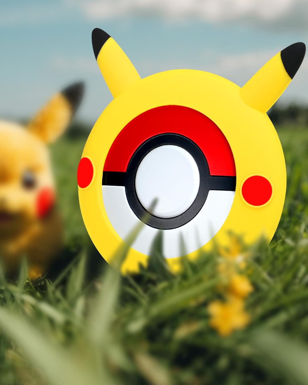Gurgitat for Pokemon Go Plus Plus Case with Wrist Strap Cute Cartoon Girls Teens Game Boys Yellow Anime for Poké Go Plus+ Cover Accessory Slim Soft