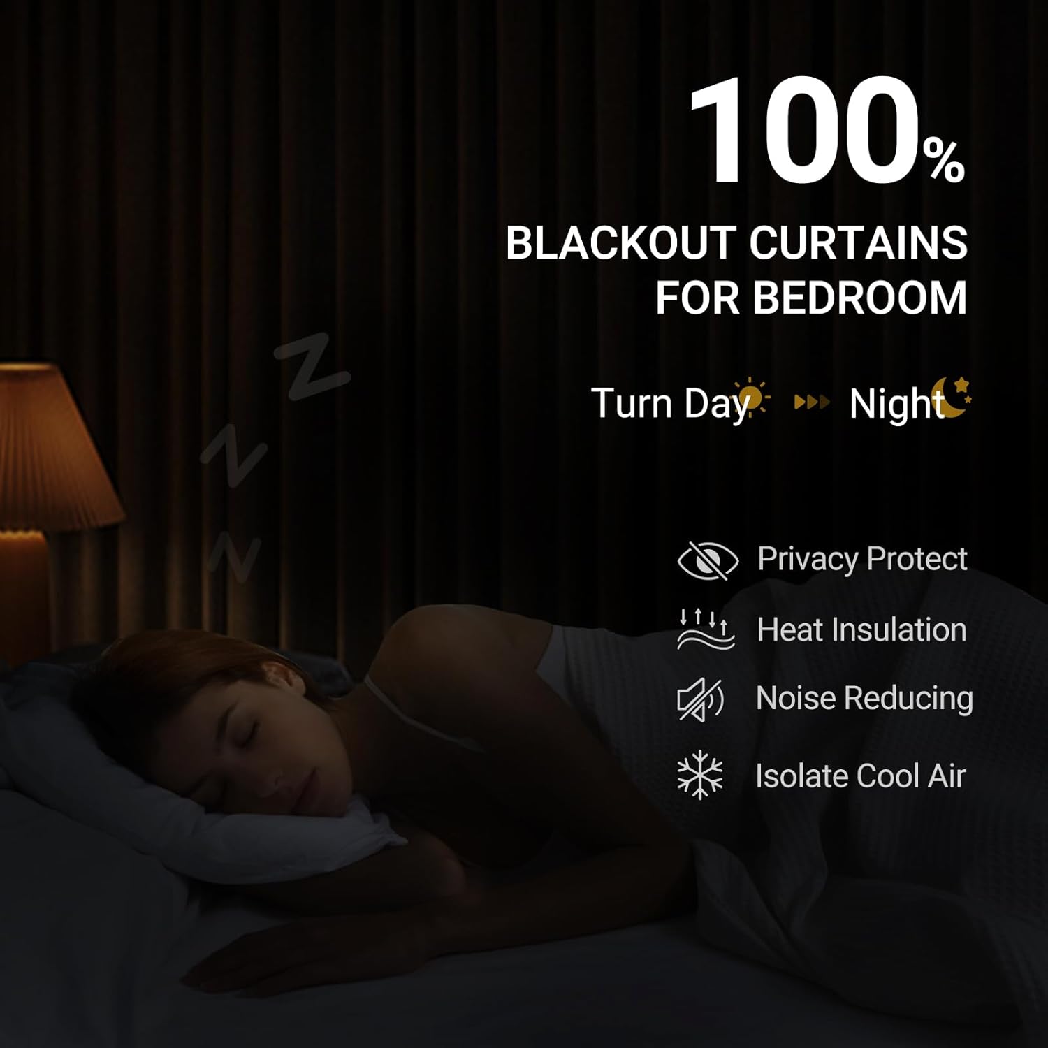 zeerobee – Cortinas blackout, 100% opacas, 2 paneles, lino, aislamiento térmico, pestañas traseras, bolsillo para cortinero, para sala de estar y