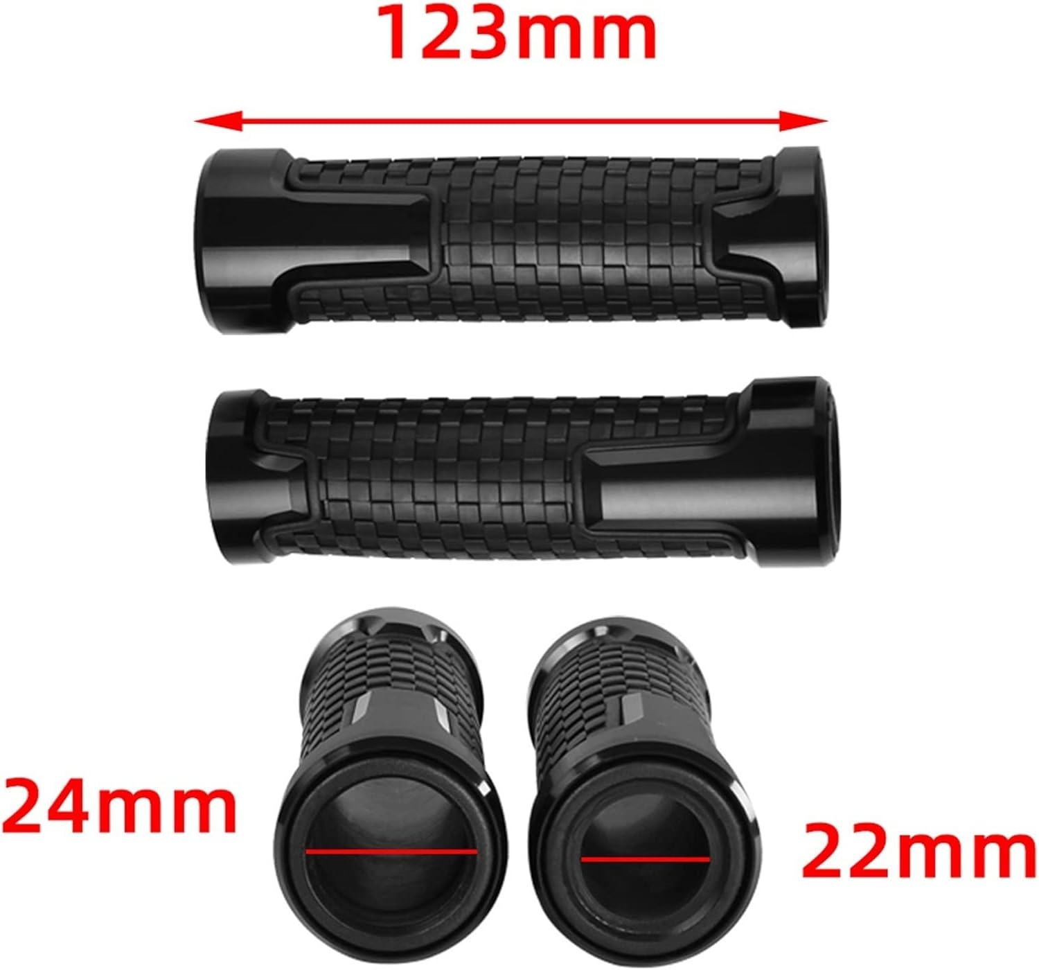 Comfort Handle 78″ 22mm Motorcycle Grips CNC Racing Rubber Gel Handle Grip for X-MAX Xmax 125 250 300 Xmax125 Xmax300 XMAX250