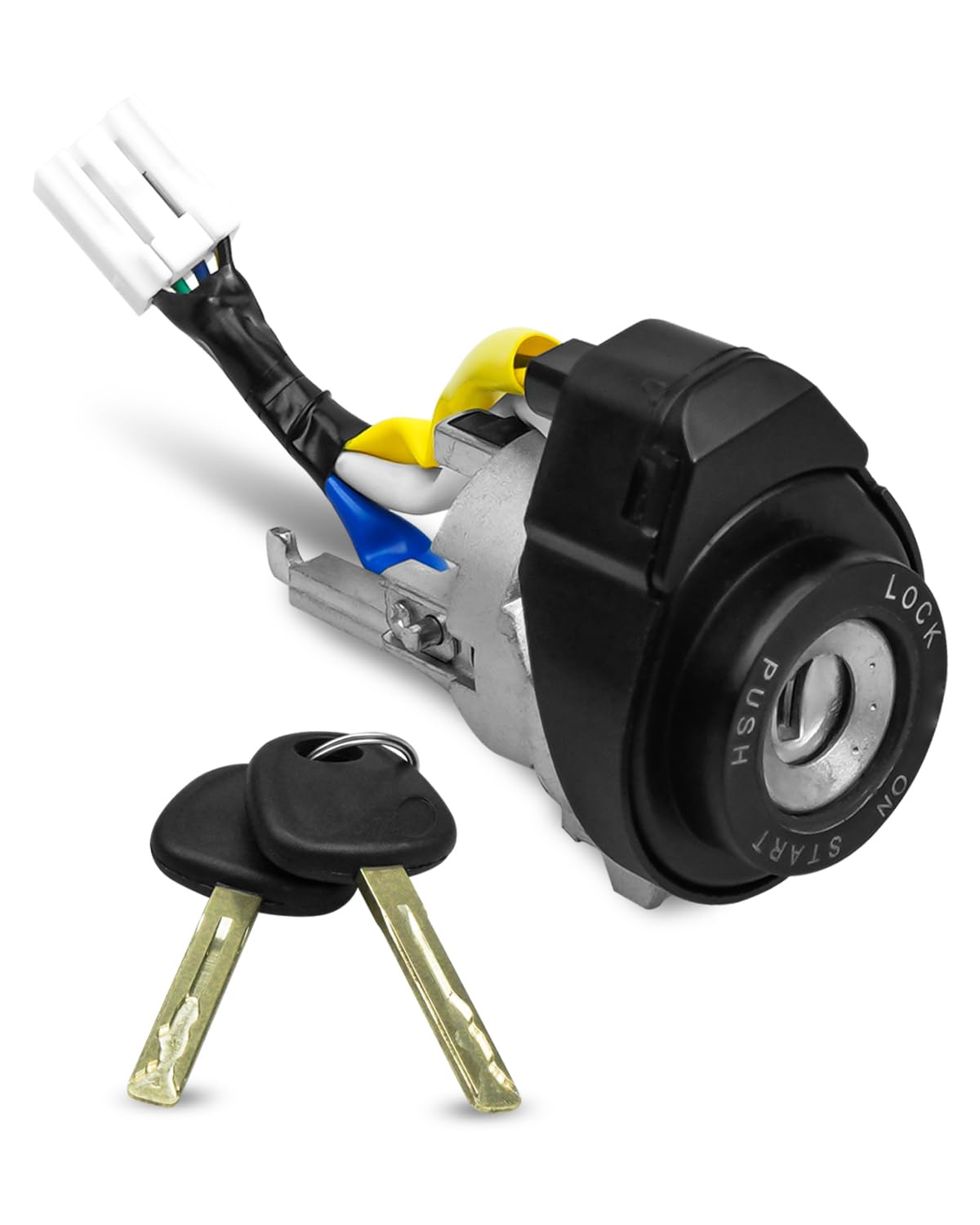 Interruptor de cilindro de bloqueo de encendido con 2 llaves apto para Kia Rio 2013-2017 Kia Optima 2011 2012 2013 2014 2015, reemplazo 81900-1WK00