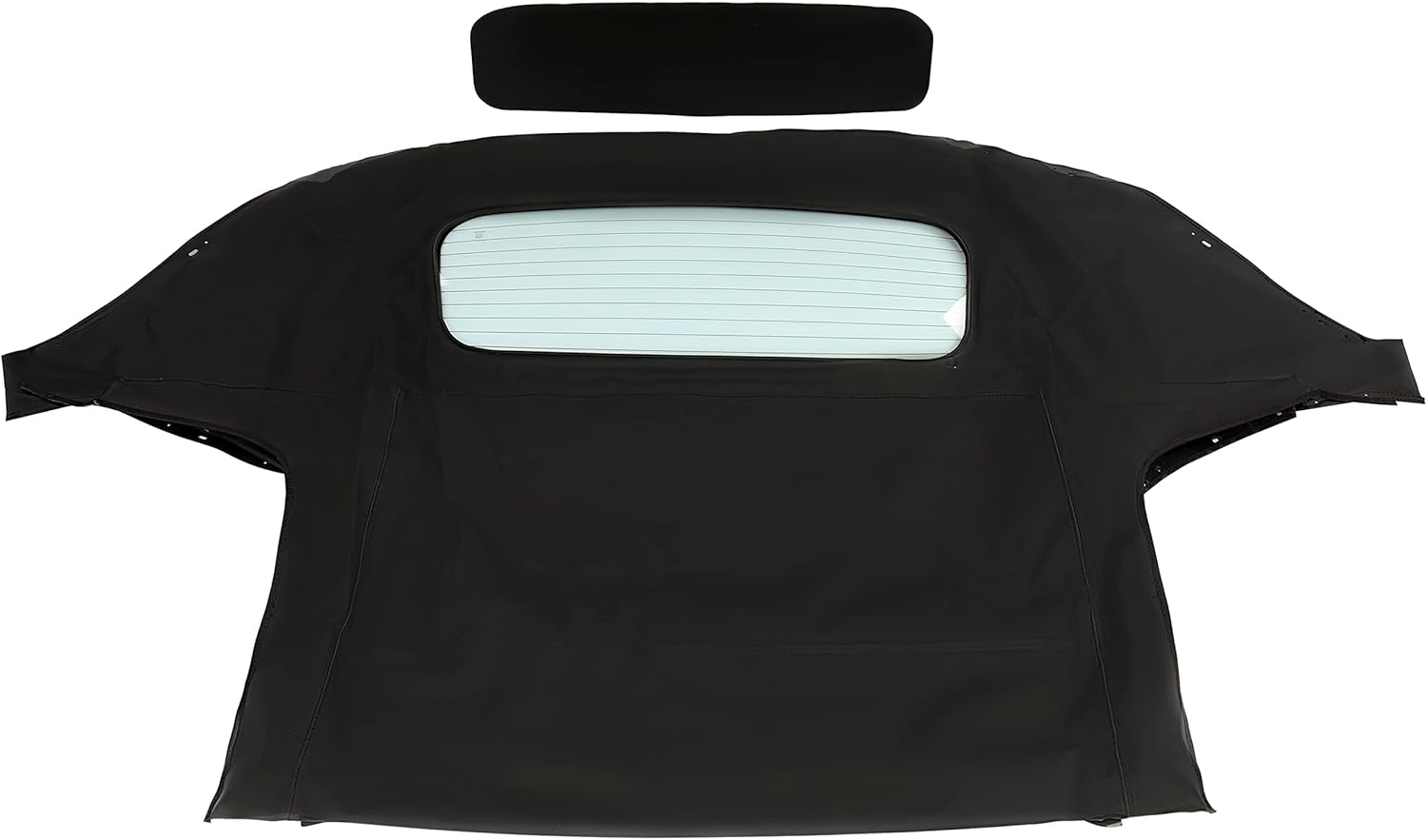 HECASA Parte superior suave convertible compatible con Mazda Miata 1990-2005 con ventana transparente de vidrio calentado, vinilo negro