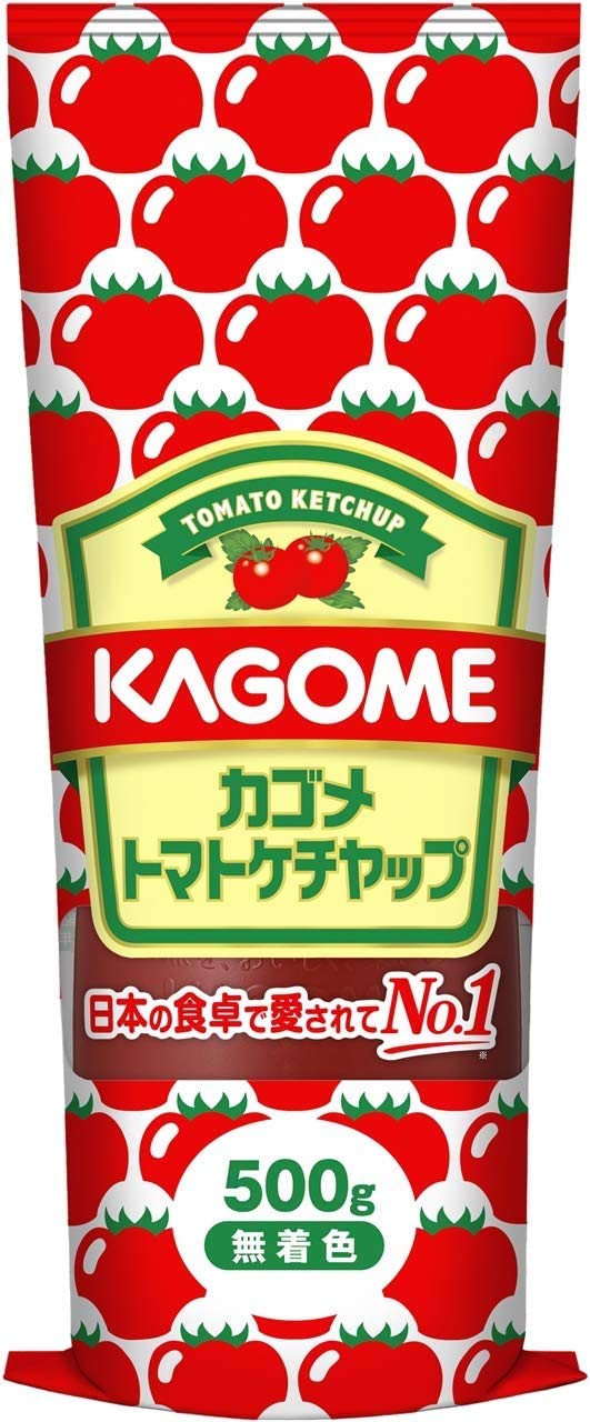 Kagome Tomate Ketchup Squeeze Botella 17.6 oz (500 g) (paquete de 3)  Sin conservantes, sin colorantes  Hecho en Japón