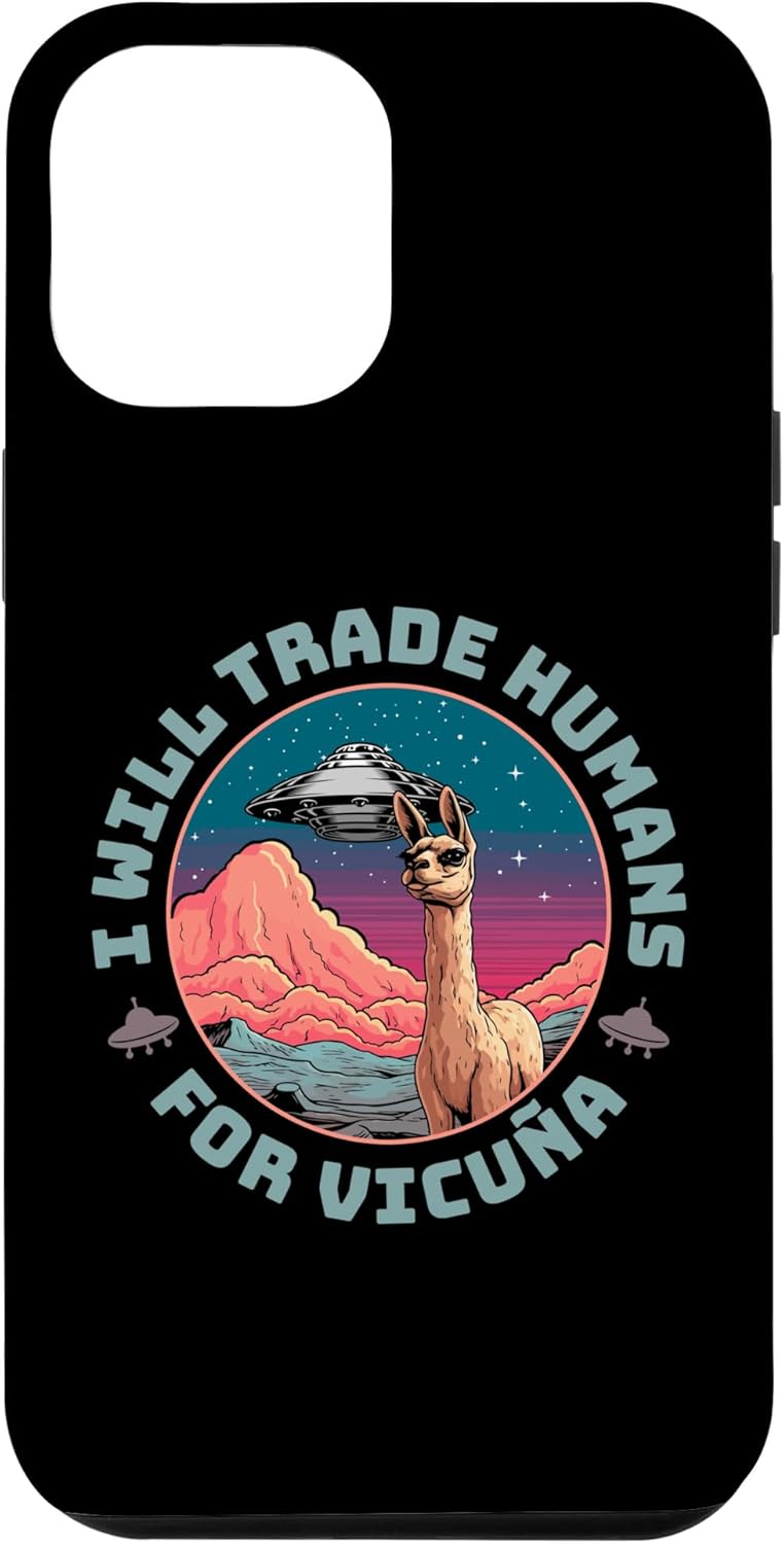 iPhone 13 Pro Max Extraterrestrial Llamma Paranormal – Spaceship Alien Llama Case