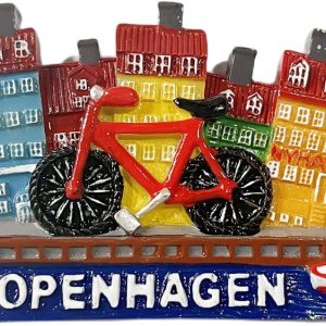 Copenhagen Dinamarca, imán 3D para nevera de regalo, resina hecha a mano, colección de decoración para el hogar y la cocina Copenhagen Dinamarca, imán 3D para nevera de regalo, resina hecha a mano, colección de decoración para el hogar y la cocina