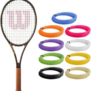 Wilson Pro Staff 97 v14 – Raqueta de tenis con cuerda de raqueta Syn Gut de 0.56 oz a tensión de rango medio en tu elección de colores, potencia Wilson Pro Staff 97 v14 – Raqueta de tenis con cuerda de raqueta Syn Gut de 0.56 oz a tensión de rango medio en tu elección de colores, potencia