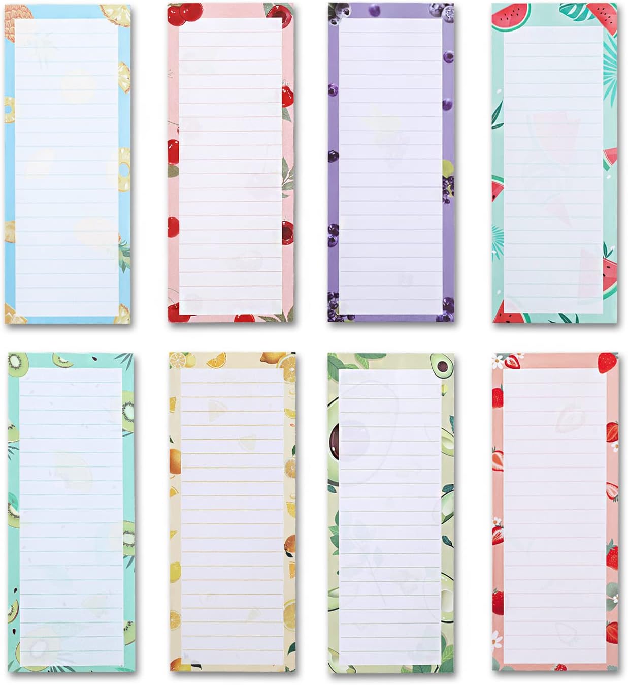 amassan Cuaderno de bolsillo de metal y bloc de notas magnético, bloc de notas para lista de comestibles, lista de tareas, listas de compras,
