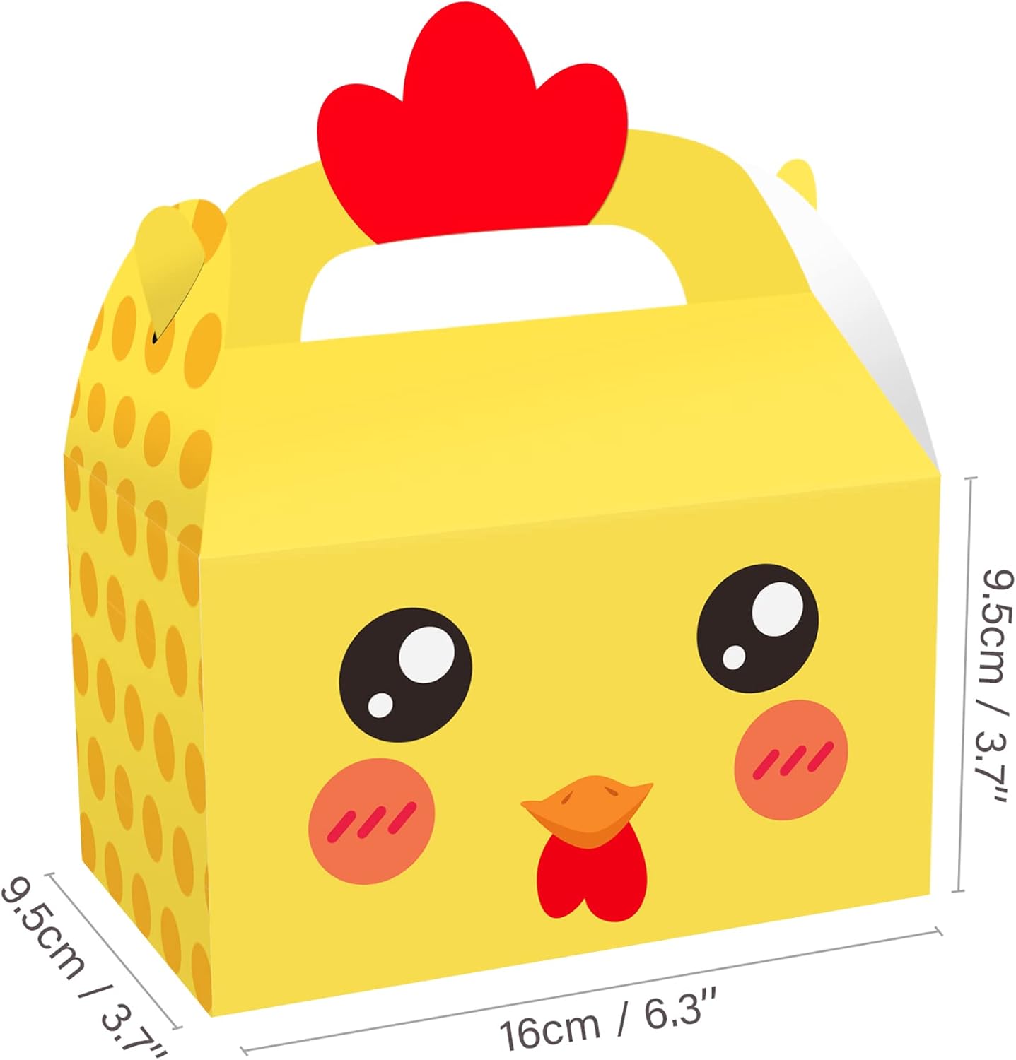 Paquete de 12 cajas de regalo de fiesta de animales de granja, caja de regalo de fiesta temática de animales, cajas de cartón con asa para baby