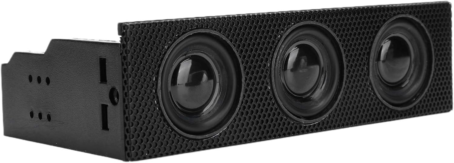 Zopsc 5.25in Panel frontal USB PC Panel frontal Altavoz estéreo envolvente computadora caso incorporado Mic altavoz STW9005