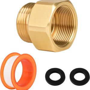 Paquete de 1 adaptador de manguera para manguera de jardín, adaptador de espiga de manguera de jardín de 1-116 pulgadas, rosca fina hembra a Paquete de 1 adaptador de manguera para manguera de jardín, adaptador de espiga de manguera de jardín de 1-116 pulgadas, rosca fina hembra a