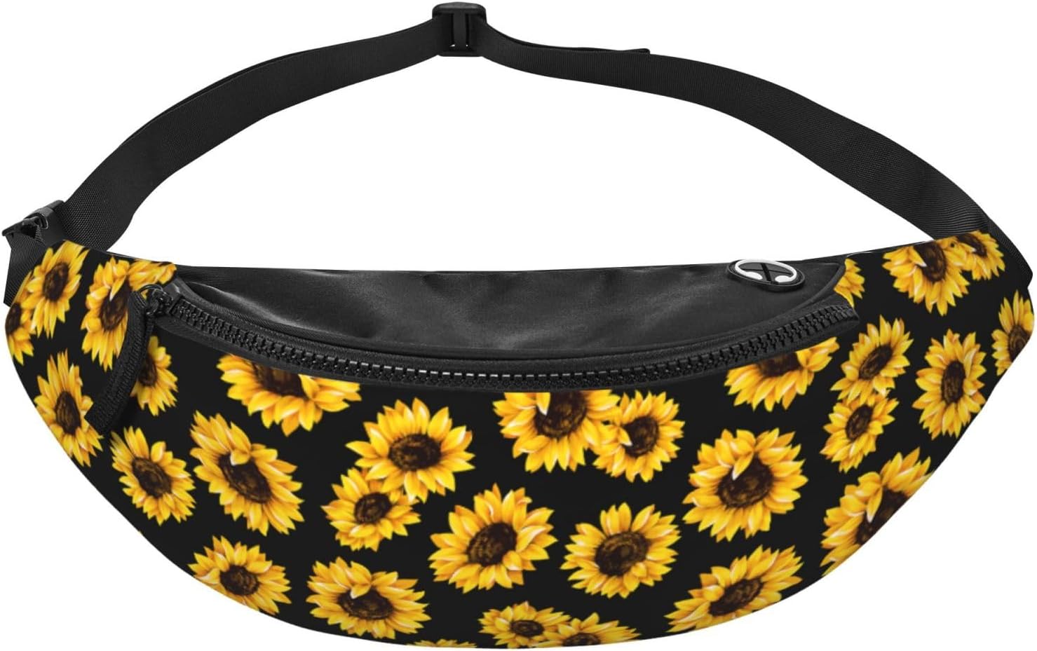 Riñonera casual de moda para hombres y mujeres, cinturón ajustable para viajes, senderismo, ciclismo, correr, festival, carnaval, Negro18